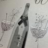 white cotton cards To My Husband 60 Happy Birthday, Champagne Flutes Handmade Card, XPD28-60 view 2