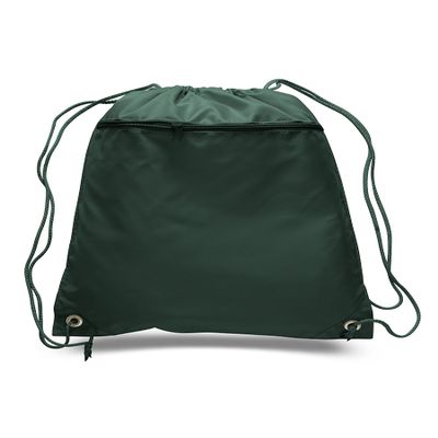 3 Dozen (Pack of 36) - Polyester Drawstring Bag (Forest Green, 36)