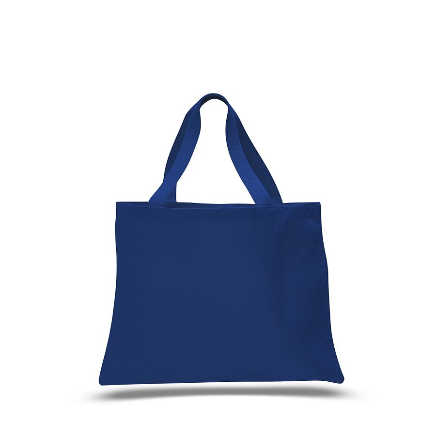 3 Dozen (Pack of 36) - Cotton Canvas Promo Tote Bag (Royal, 36)