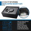 Barska Digital Keypad Security Safe Box 0.15 Cu Ft Solid Steel Top-Opening Drawer Safe with Deadbolts for Home, Office, Jewelry, Cash, and Valuables view 4