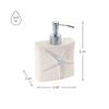 Avanti Linens - Lotion Pump/Soap Dispenser, Countertop Accessories, Seashell Inspired Bathroom Decor, Guest Bathroom Essentials (Sequin Shells Collection) view 2
