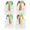 Kids Do It Yourself Christmas Tote Bag Kits ~ Includes 1 Christmas Themed Tote Bags and 4 Markers (Snowman) view 1