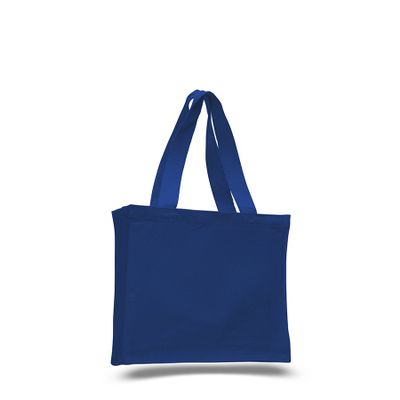 2 Dozen (Pack of 24) - Cotton Canvas Book Bag Gusset (Royal, 24)