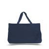 2 Dozen (Pack of 24) - Cotton Canvas Jumbo Tote Bag (Navy, 24) view 1