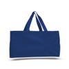 2 Dozen (Pack of 24) - Cotton Canvas Tote Bag with Gusset (Royal, 24) view 1