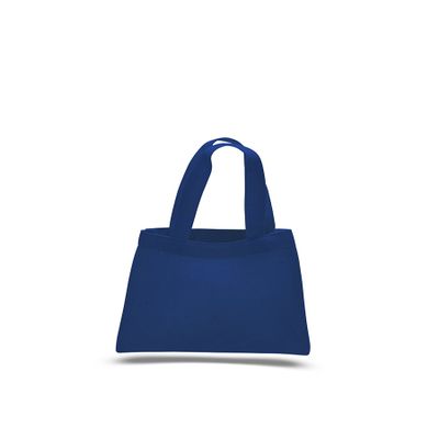 2 Dozen (Pack of 24) - Cotton Canvas Mini Tote Bag (Royal, 24)