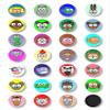 27 Pack - Cute Animals Cartoon Refrigerator Magnets - 1 Inch Round view 2