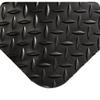 Wearwell 414.1516x3x8BK Diamond-Plate SpongeCote UltraSoft Mat, 8' Length x 3' Width x 15/16" Thick, Black view 1