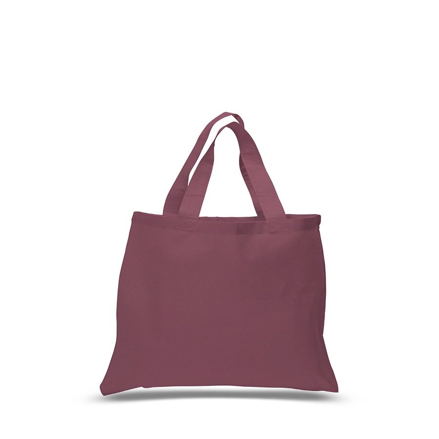 5 Dozen (Pack of 60) - Economical Tote Bag (Maroon, 60)
