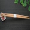 Yoshii Shoji YOS-001 Yoshino Cedar Ranchu, Red Dyed, White Belt Roll, Split Chopsticks, 10.2 inches (26 cm), 100 Pairs, Kaiseki Restaurant, Made in Japan view 3
