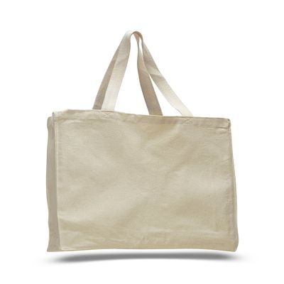 6 Dozen (Pack of 72) - Shopper Bag with Gusset (Natural, 72)