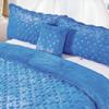 Home Soft Things Oversized King 4 Piece Faux Fur Quilted Tatami Bedspread Bedding Set, Soft Plush Warm Breathable Durable Quilt Coverlet Set with Matching Shams Pillows, 120" x 120", Palace Blue view 4