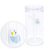 Bath Accessory Set Gargle Cup and Cup Stand Set (Blue Budgerigar) view 3