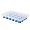 Emsa Clip and Close 2.0 Ice Cubes Box, Plastic, Blue/Transparent view 2