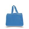 6 Dozen (Pack of 72) - Economical Tote Bag with Bottom Gusset (Sapphire, 72) view 1