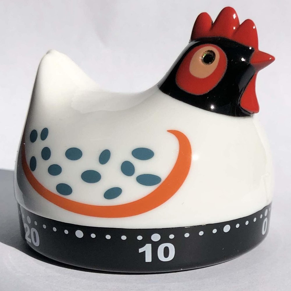 Cosa Nova White Chicken Kitchen Timer