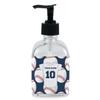 RNK Shops Personalized Baseball Jersey Glass Soap & Lotion Bottle - Single Bottle view 1