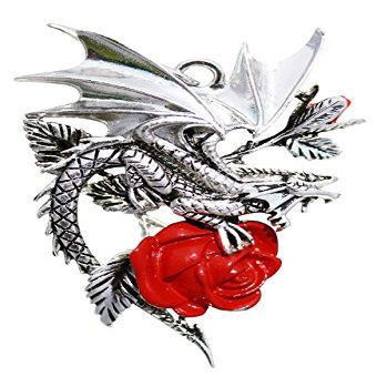 Starlinks CA04 Draca Rosa Pendant - Charisma and Courage By Anne Stokes