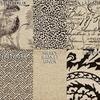 Close to Custom Linens Heavy Basket Linen Beige Queen Duvet Cover with Document Fossil Reverse view 3