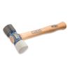 ESTWING Rubber Mallet - 24 oz USA Made Double-Face Hammer with Soft/Hard Tips & Hickory Wood Handle - DFH24 view 2