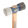 ESTWING Rubber Mallet - 24 oz USA Made Double-Face Hammer with Soft/Hard Tips & Hickory Wood Handle - DFH24 view 3