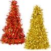 Christmas House 10" Tabletop Cone Shaped Tinsel Christmas Trees (2 Pack) view 1