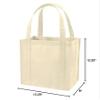 (12 Pack) Set of 12 Reusable Grocery Shopping Tote Bag (Natural) view 2