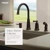 Moen Edison Spot Resist Stainless One-Handle High Arc 4-hole Kitchen Faucet with Side Sprayer and Soap Dispenser, 87042SRS view 3