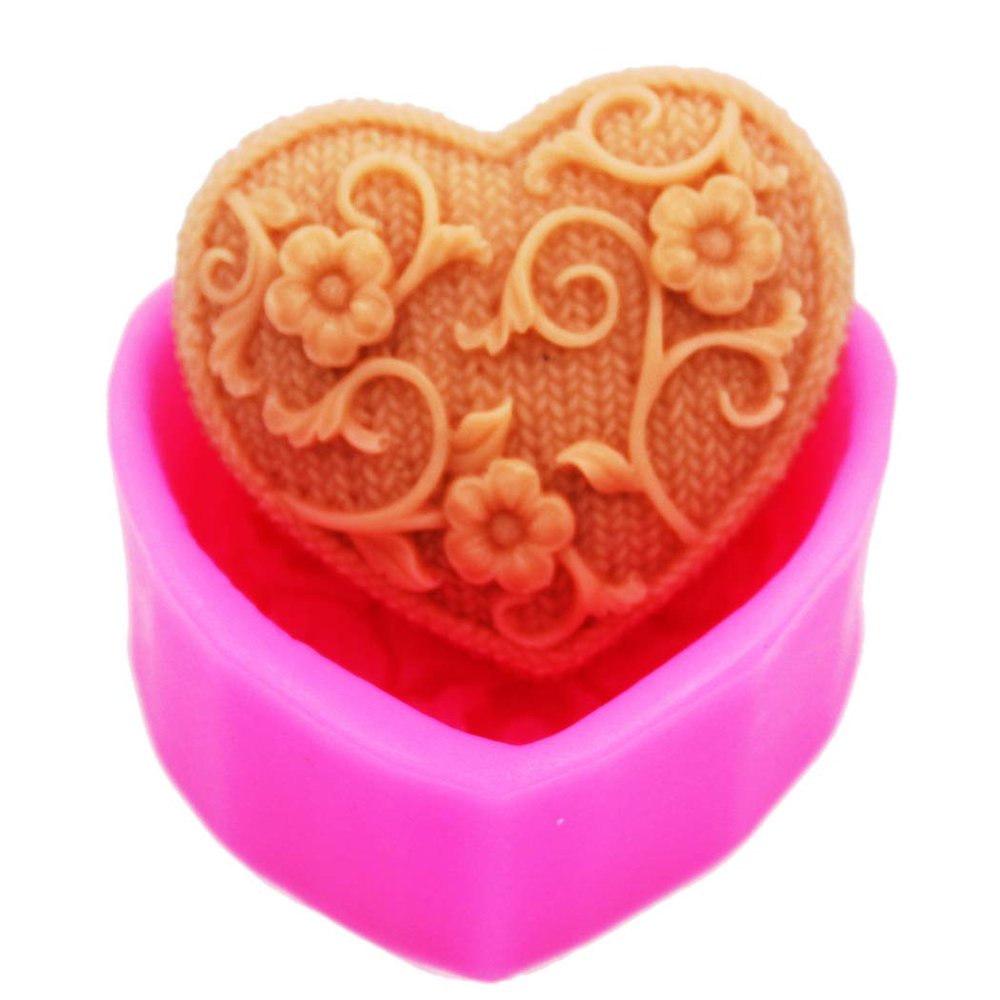 Longzang Knitting Love Silicone Mold Craft Art Silicone Soap Mold Craft Molds DIY Handmade Soap Molds (S031)