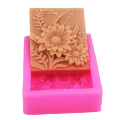 Longzang S090 Flower Art Soap Mold Craft Molds