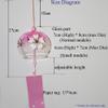 Acever Japan Edo Furin Glass Wind Chime Sun Catcher Noisemaker (Image of Flower) view 3