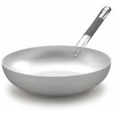 Pentole Agnelli Aluminium 3 Mm. Thick Professional Induction Saute Pan in Cool Handle, Diameter 32 cm, Steel Silver