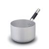 Pentole Agnelli Aluminium 3 Mm. Thick Professional Induction Deep Cool Saucepan with Tubular Handle, Diameter 16 cm, Steel, Grey view 1