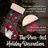 BambooMN 18" Classic Embroidered Sequined Animal Christmas Stocking - Assortment 99-3 Units view 3