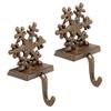 Cast Iron Self Standing Snowflake Stocking HolderSet of 2 view 1
