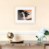ArtToFrames 7x9 Inch White Picture Frame, This 1" Custom Wood Poster Frame is Off White, for Your Art or Photos - Comes with Regular Glass, 2WOM80801-WHT-7x9 view 2
