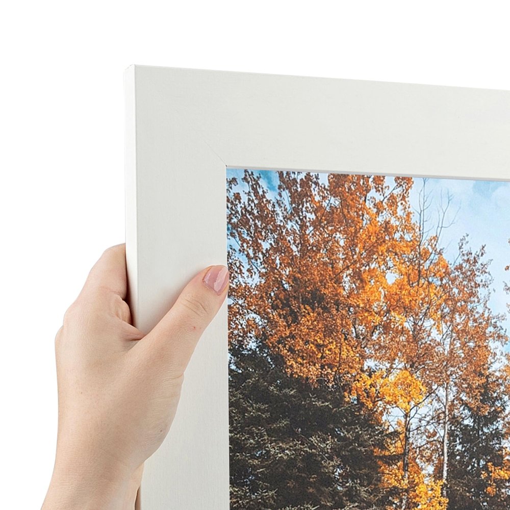 ArtToFrames 7x10 inch Off White Stain on Beech Wood Picture Frame, 2WOM0066-81791-YWHT-7x10