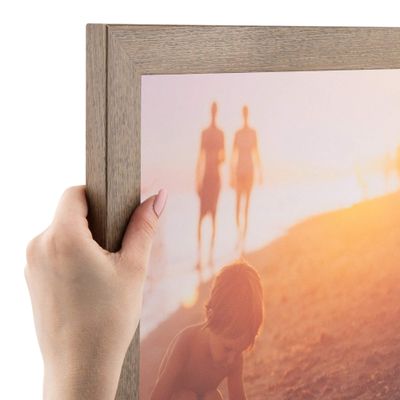 ArtToFrames 4x12 inch Grey - Distressed Wood Wood Picture Frame, 2WOM82223-101-4x12