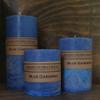 Blue Gardenia Pillar Candle, 3 Piece Set view 1