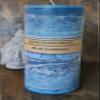 Blue Gardenia Pillar Candle, 3 Piece Set view 4
