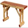 Furniture Barn USA-Rustic Dining Bench- Red Cedar Log 6 Foot Solid Slab Hall Bench view 1