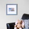 ArtToFrames 10x12 inch Deep Periwinkle Barnwood Frame Wood Picture Frame, 2WOM0066-56673-YBLU-10x12 view 2
