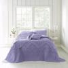 BrylaneHome Bedding Lightweight All Season Modern Amelia Quilted Damask Oversized Ultra Soft Bedspread - King, Lavender view 1