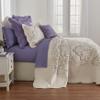 BrylaneHome Bedding Lightweight All Season Modern Amelia Quilted Damask Oversized Ultra Soft Bedspread - Queen, Lavender view 4