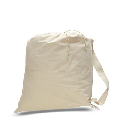 Cotton Canvas Drawstring Bag - Pack of 3 (3, Large)