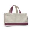 Cotton Canvas Standard Tote Bag - 1 Piece (Natural/Maroon, 1) view 1