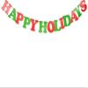 PaperLanternStore.com Happy Holidays Party Paper Letter Pennant Banner (10FT) view 2