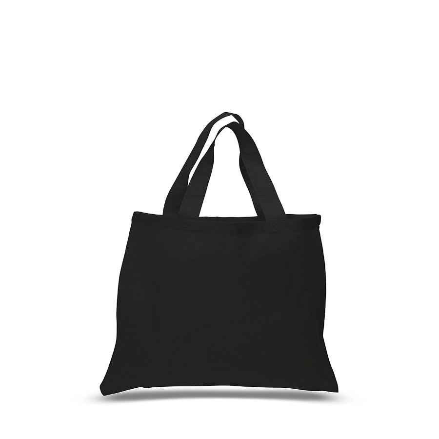 1 Dozen (12/pack) - Economical Tote Bag (Black, 12)