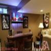 Customized Designs 42" 2 Step Wall Mounted Home Bar Display with Wine Glass Holders view 3