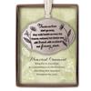 Abbey & CA Gift Those We Love Oval Ornament On White Ribbon view 1